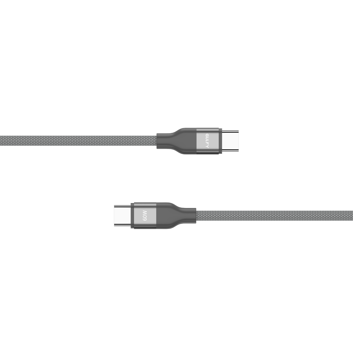 GULFY USB-C Charge & Data Sync Cable (60W, 1m, Multi-color, Aluminum alloy & Nylon)