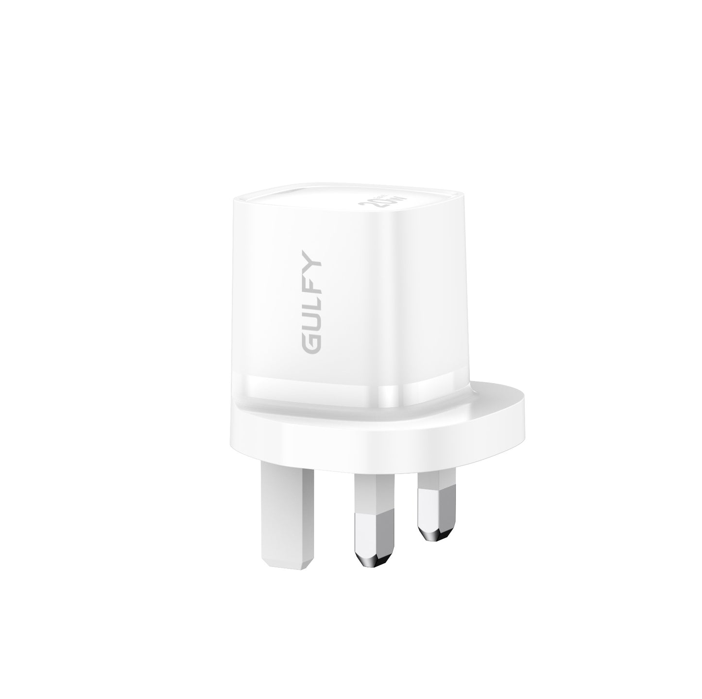 GULFY 20W USB-C UK Plug Charger| Fast Charging (White)