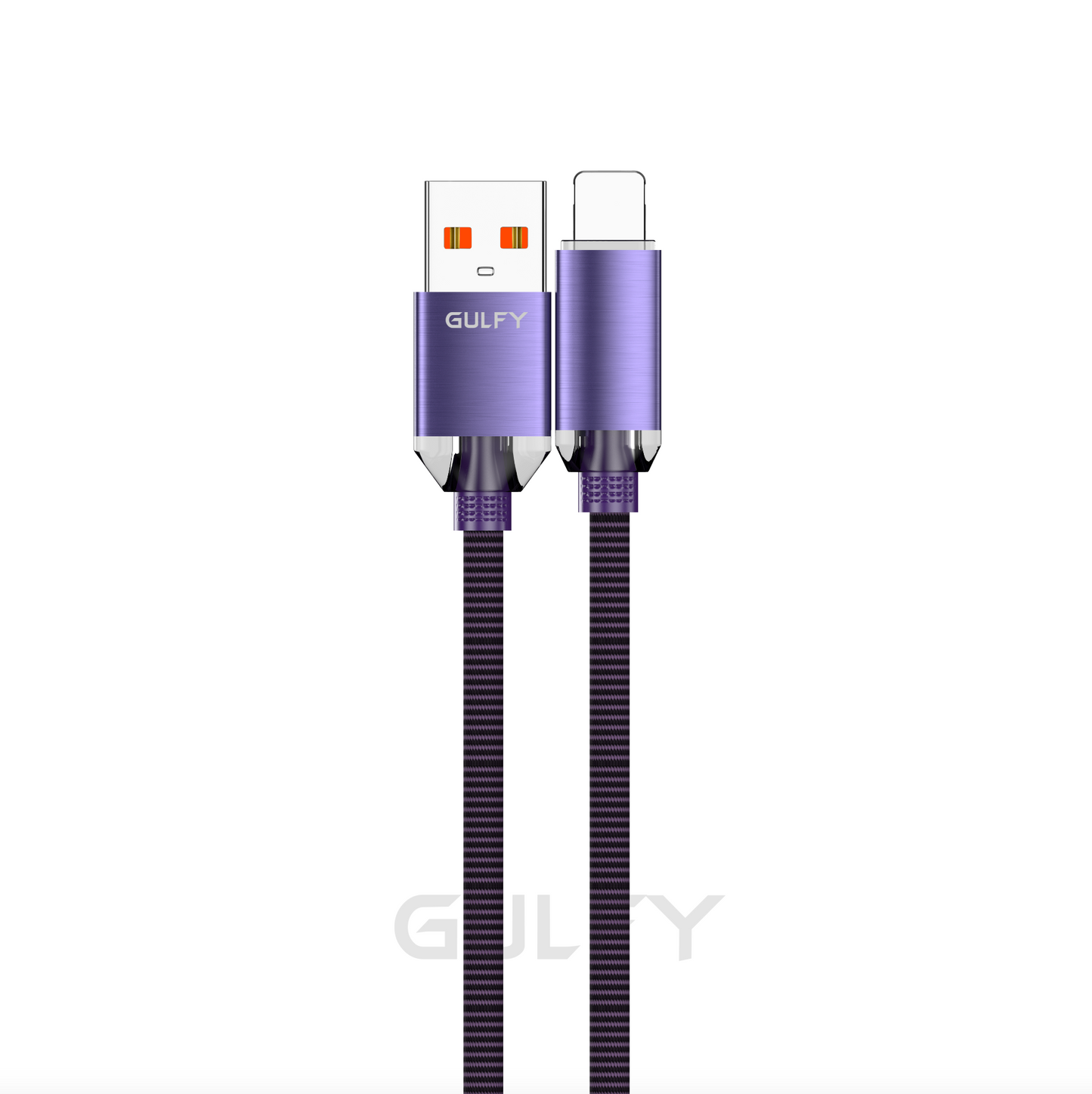 GULFY USB to Lightning Fast Charging & Sync Cable (1m, Multi-color, Nylon)