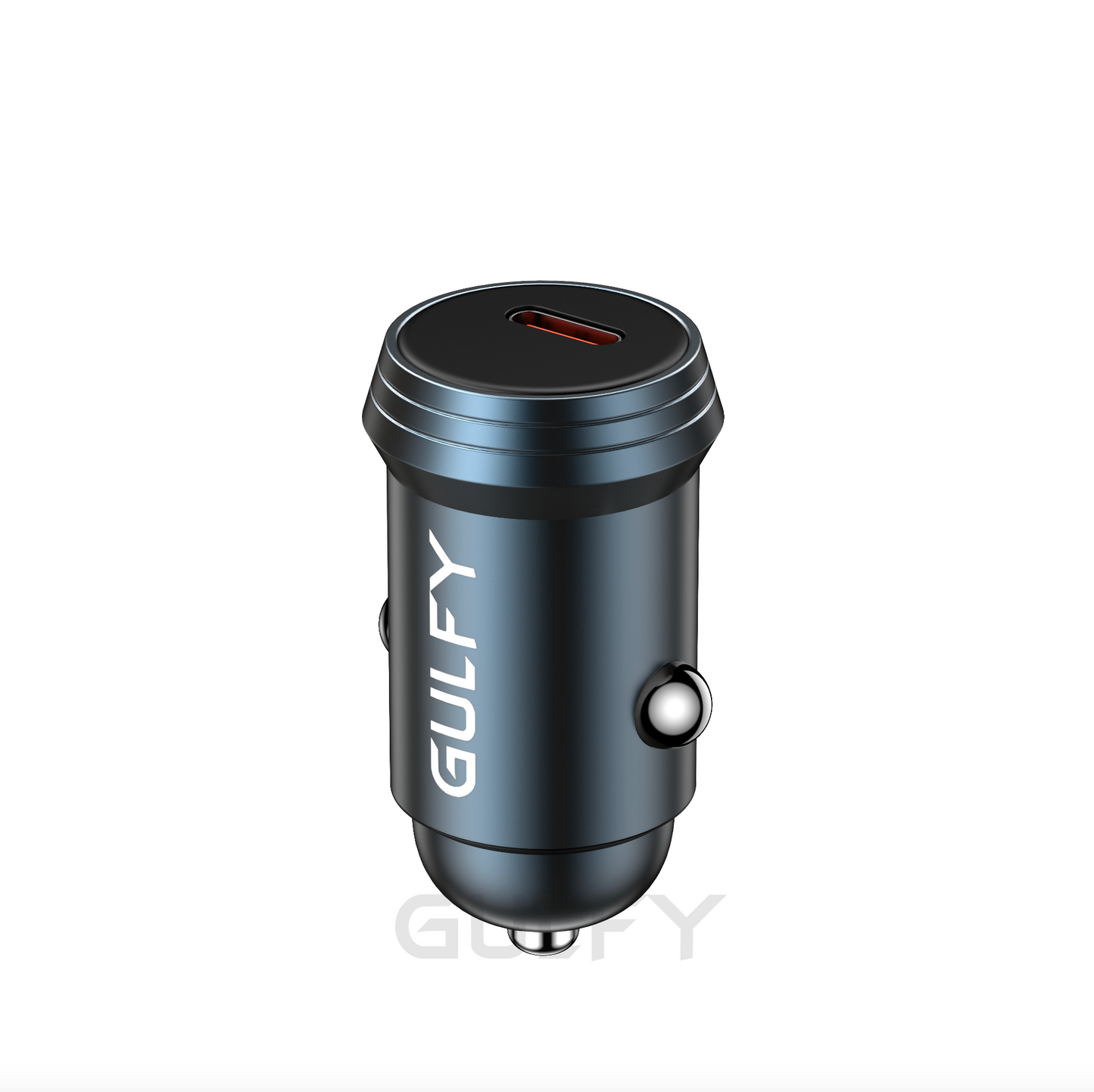 GULFY USB-C Car Charger ( 30W, Blue, with USB-C cable)