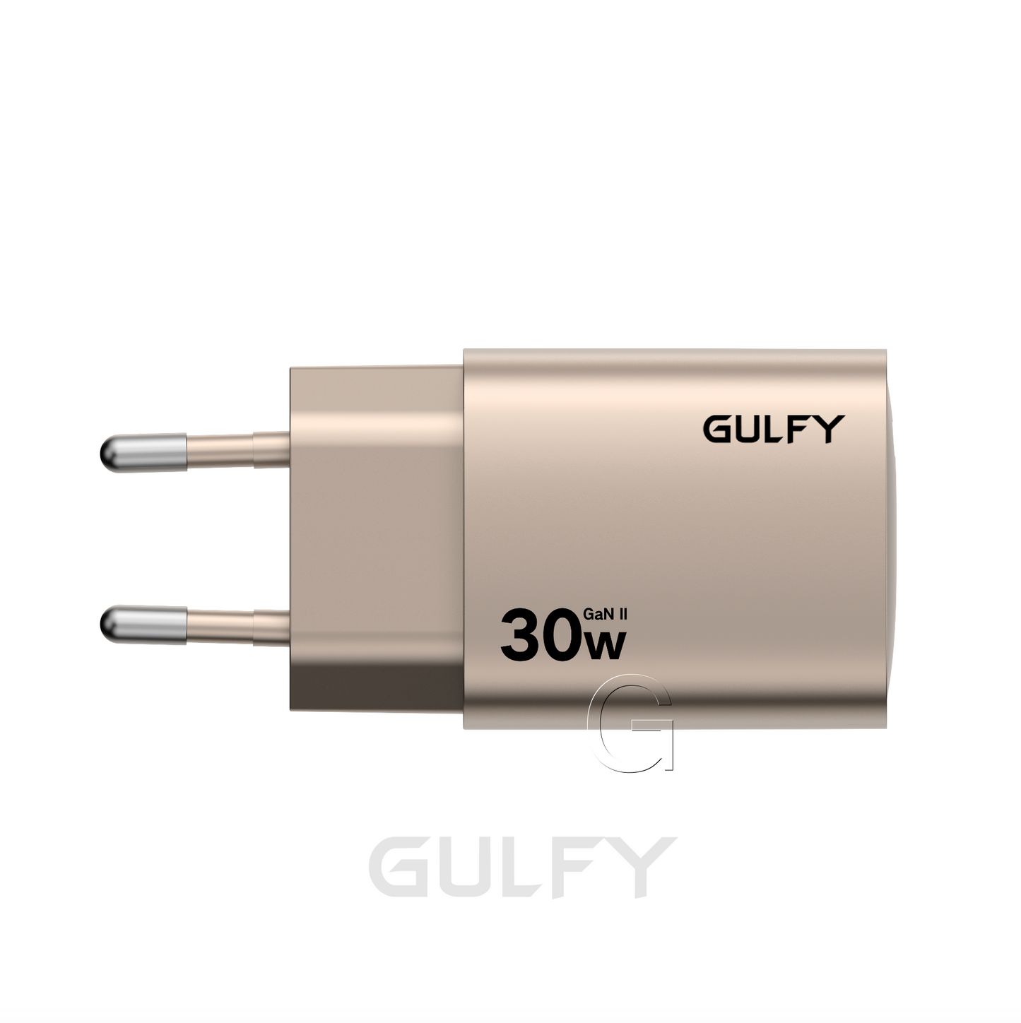 GULFY 30W USB-C EU Plug Charger| Fast Charging (Titanium desert gold)