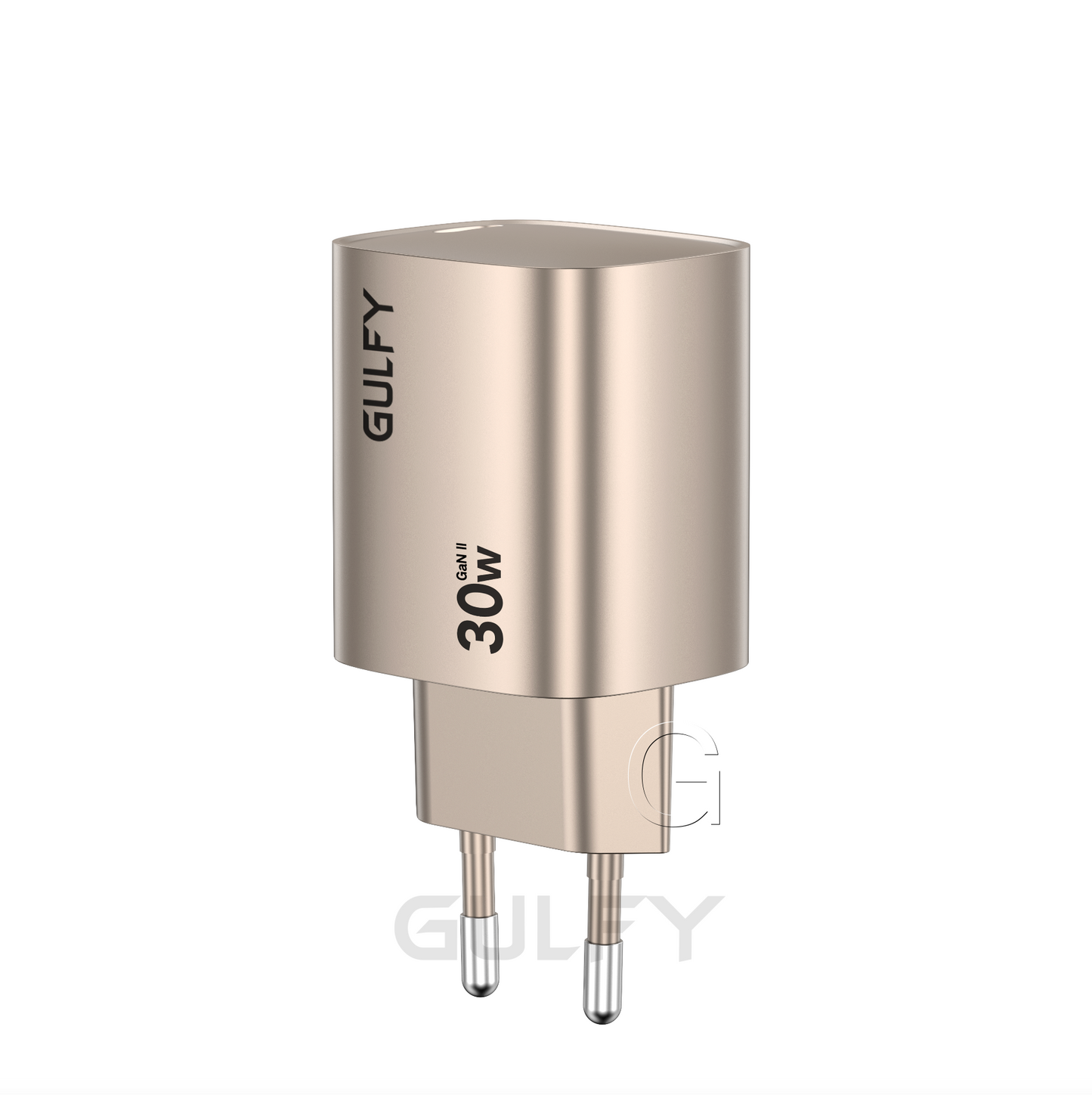 GULFY 30W USB-C EU Plug Charger| Fast Charging (Titanium desert gold)