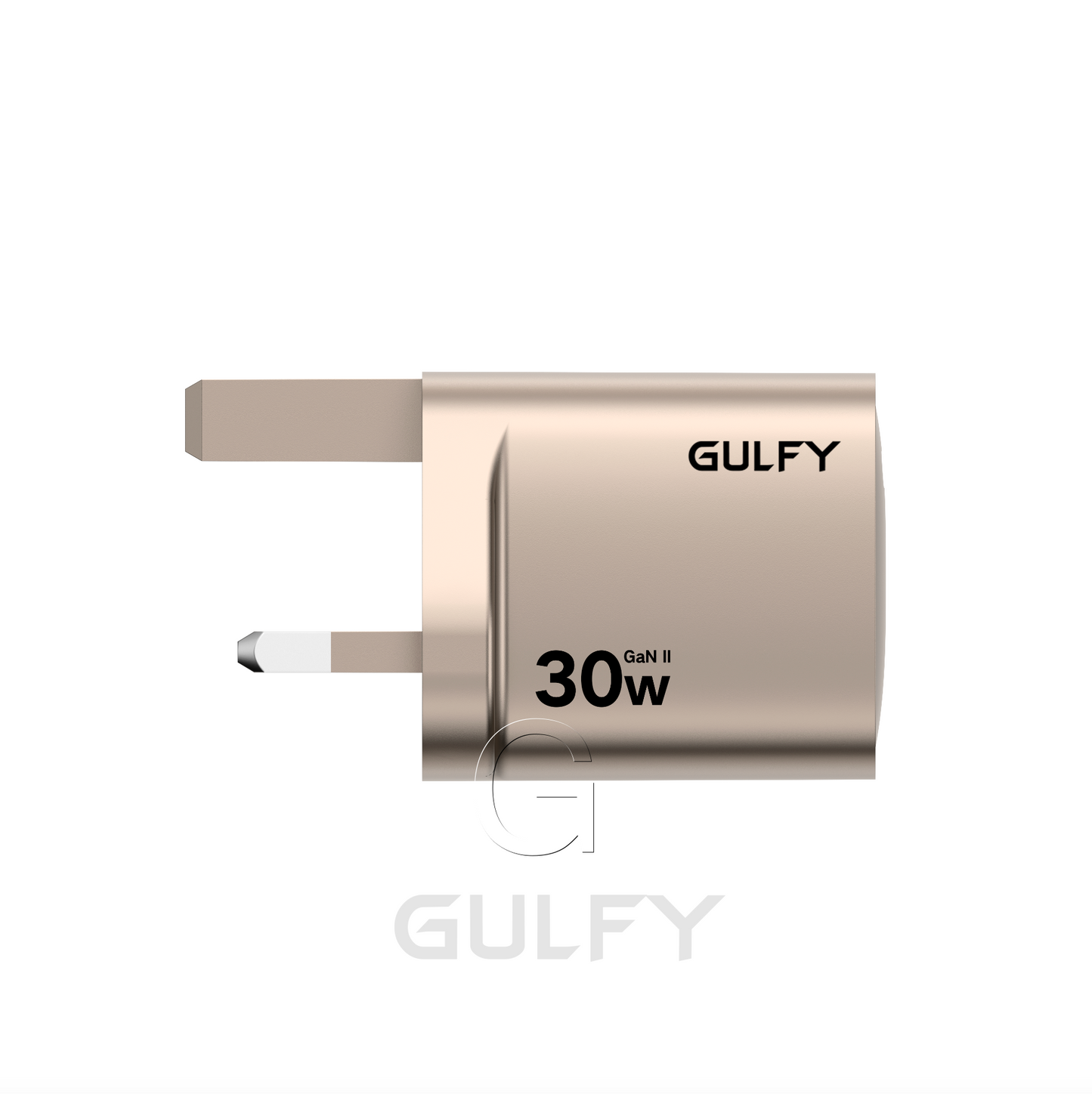 GULFY 30W USB-C UK Plug Charger| Fast Charging (Titanium desert gold)