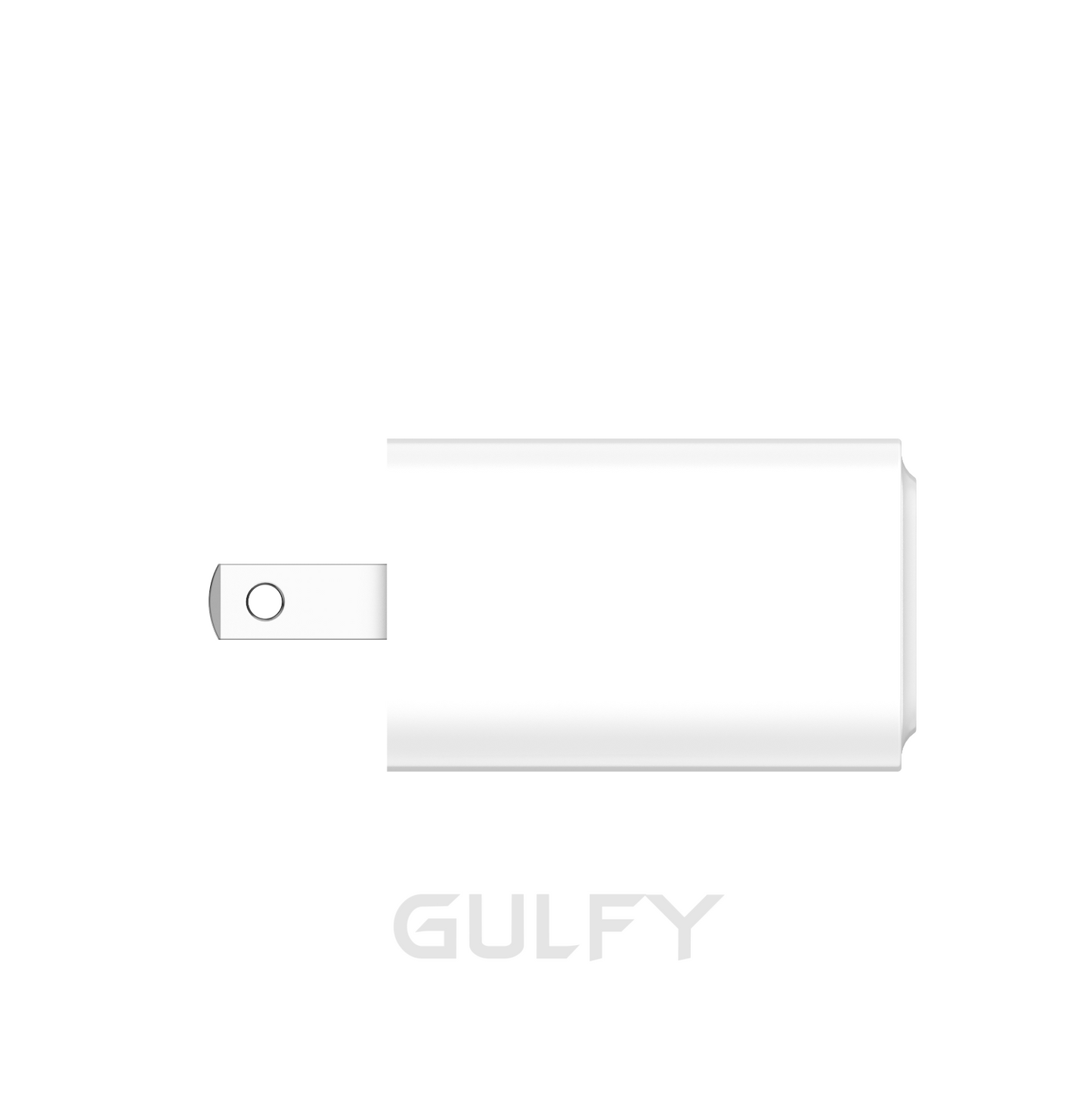 GULFY USB-C+Lightning Dual Ports Power Adapter| Fast Charging with Lightning to USB-C cable (White, US Plug)