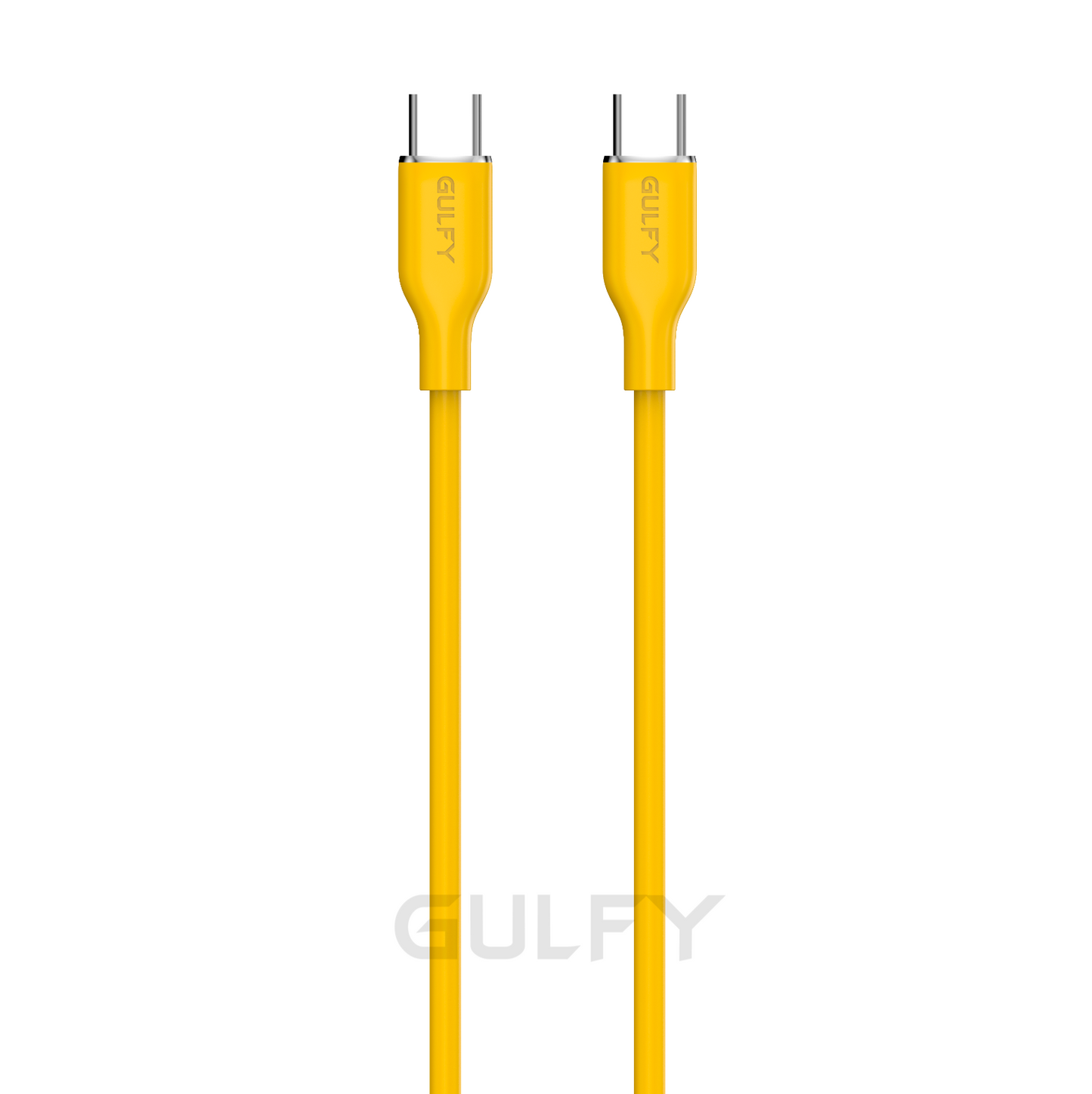 GULFY USB-C to USB-C Fast Charging & Sync Cable (60W, 1m, Multi-color, Silica gel)