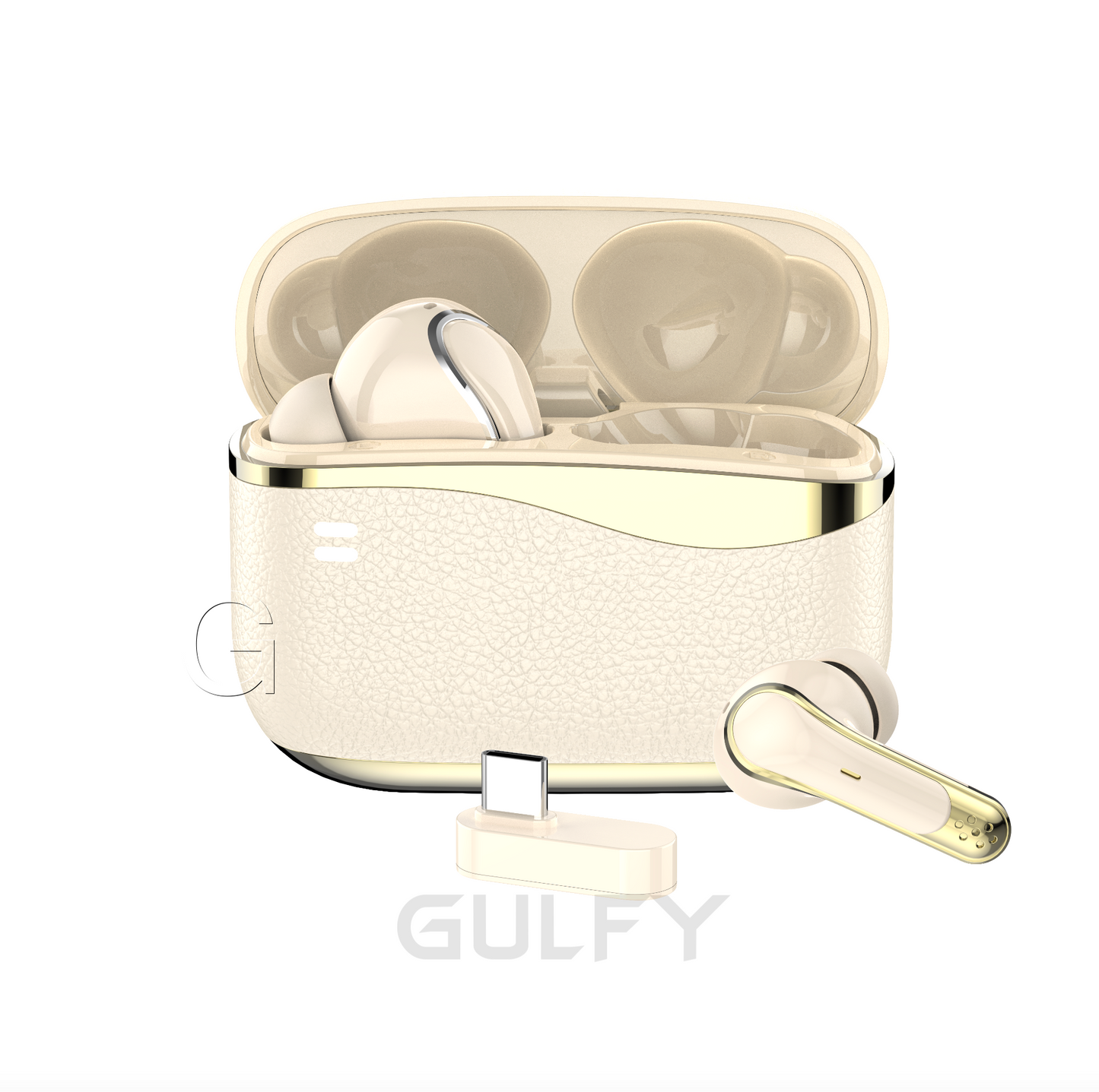 GULFY Bluetooth Earbuds | ANC Noise Cancelling + ENC (In - Ear, Multi-color)