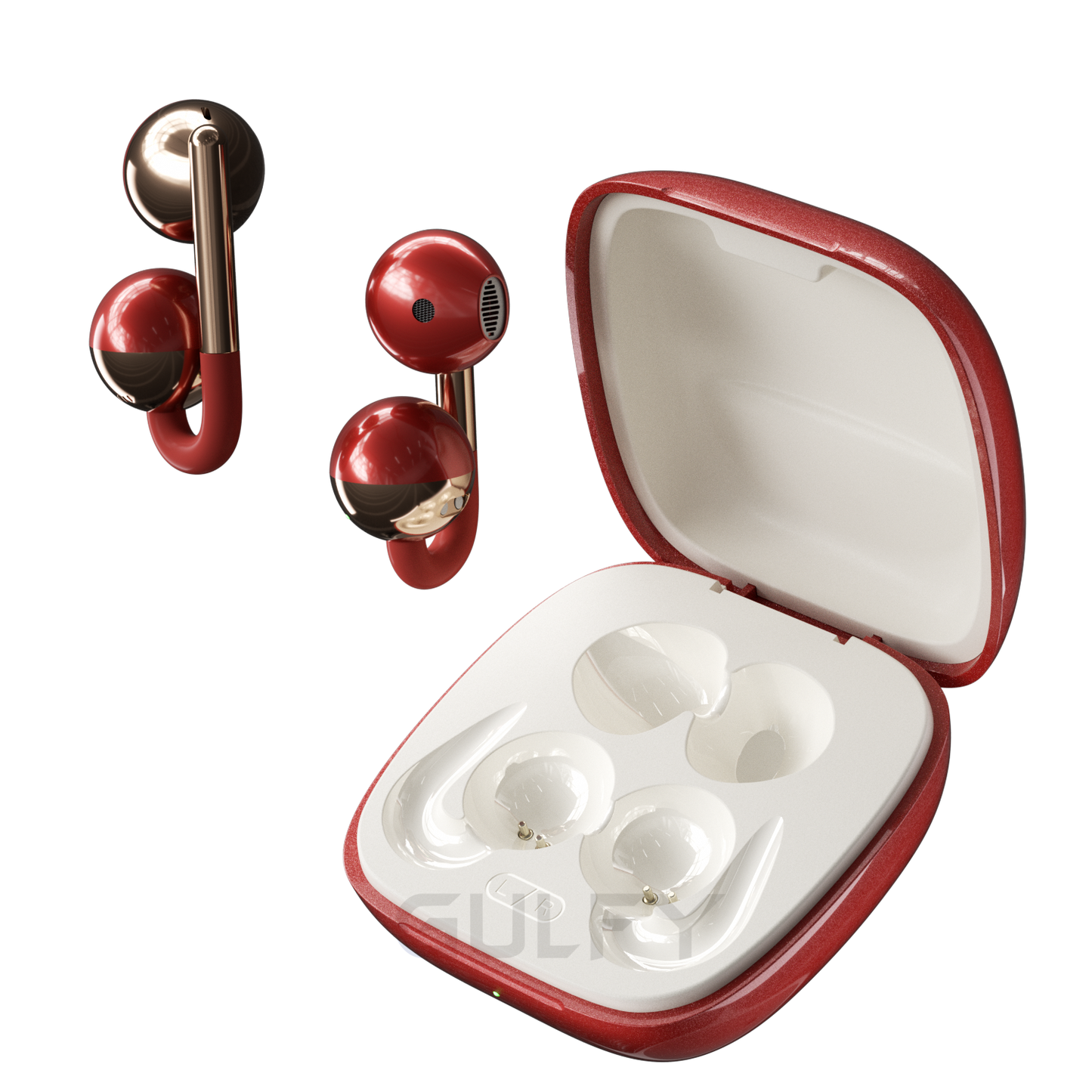 GULFY OWS Air Ear - clip Headset | Wireless, ANC Noise Cancelling, Hi - Fi Sound