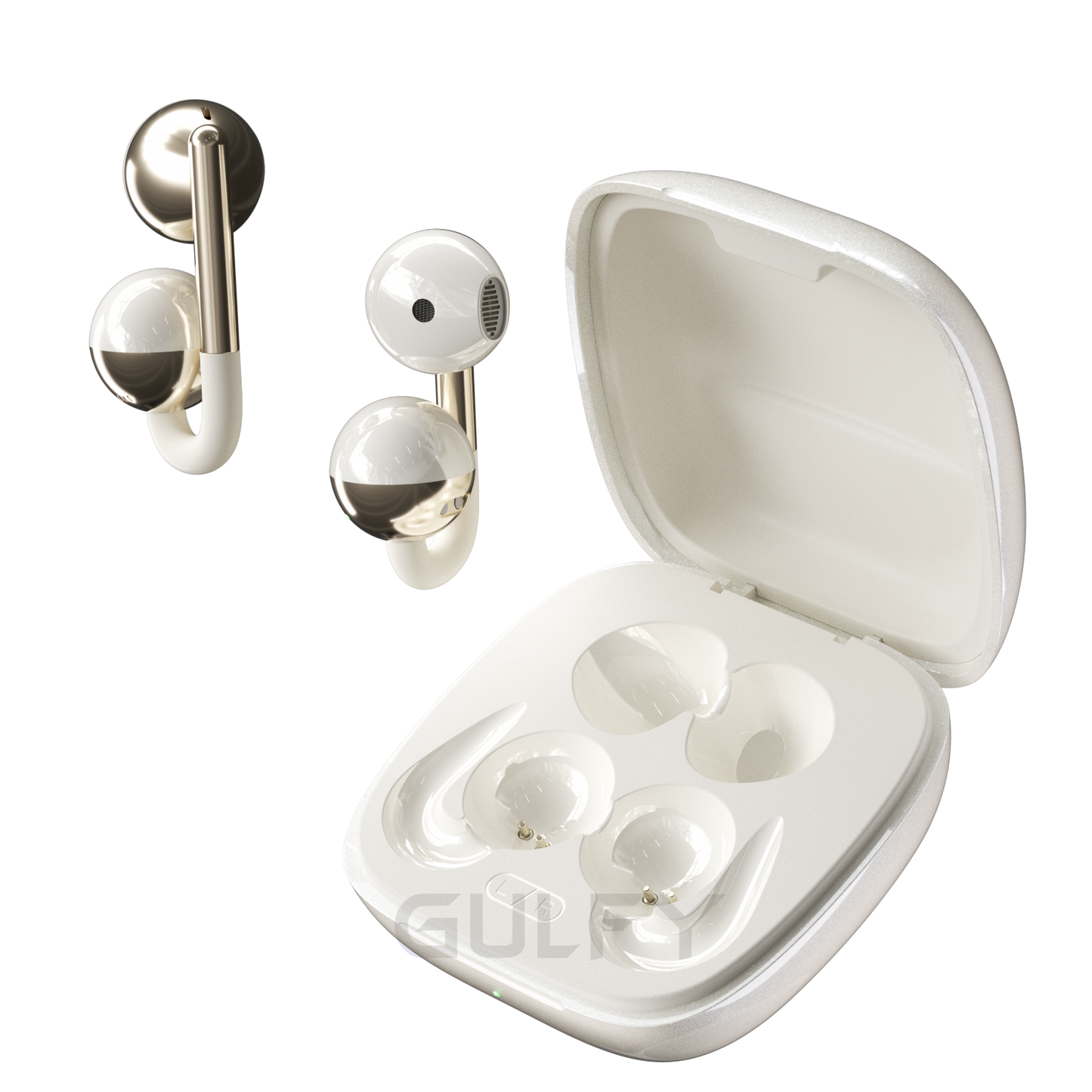 GULFY OWS Air Ear - clip Headset | Wireless, ANC Noise Cancelling, Hi - Fi Sound