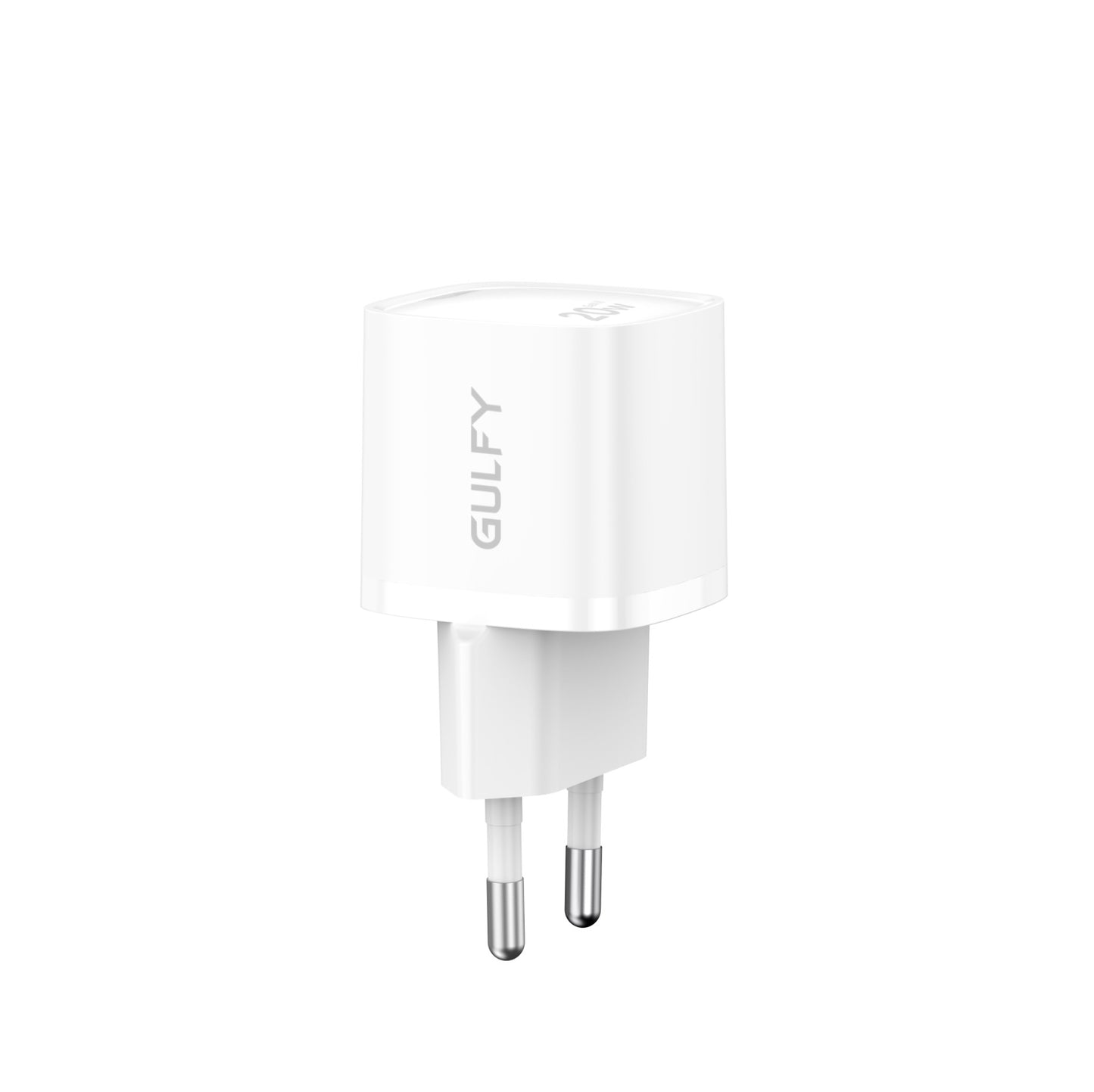 GULFY 20W USB-C EU Plug Charger| Fast Charging (White)