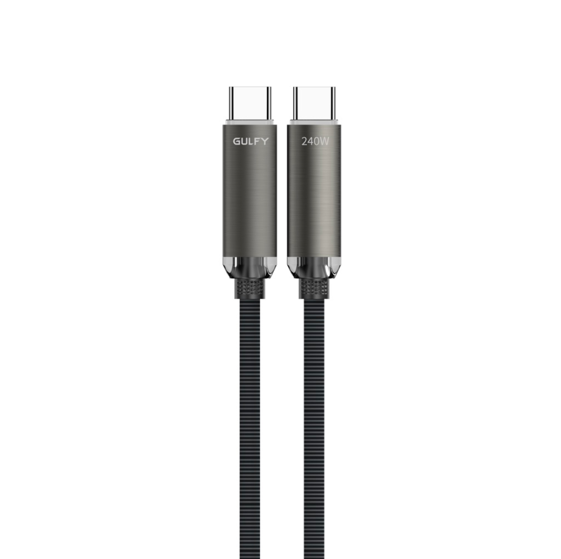 GULFY 240W USB-C to USB-C Fast Charging & Sync Cable (2m, Multi-color, Aluminum alloy & Nylon)