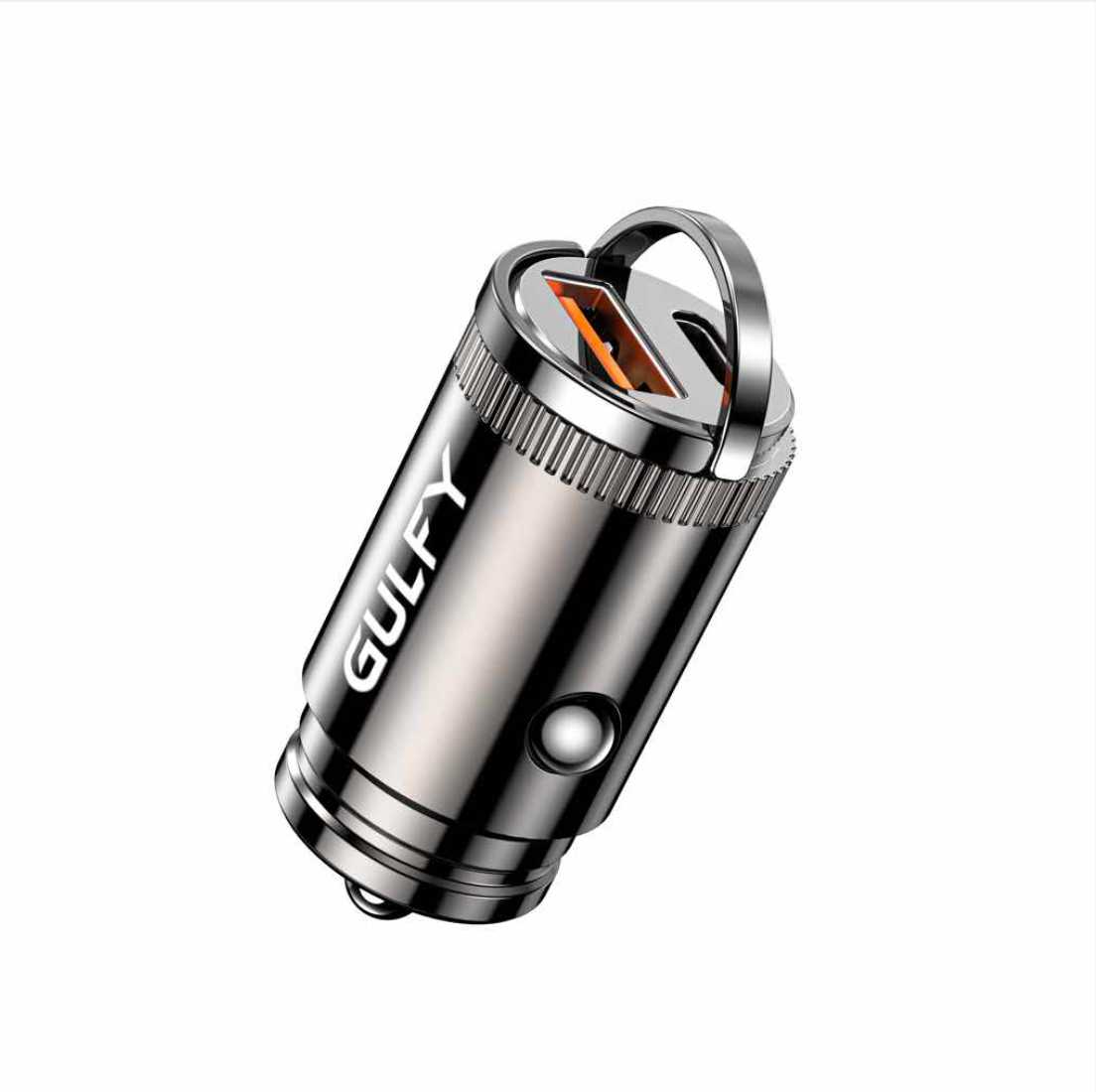 GULFY USB-A & USB-C Car Charger (30W, Brown)