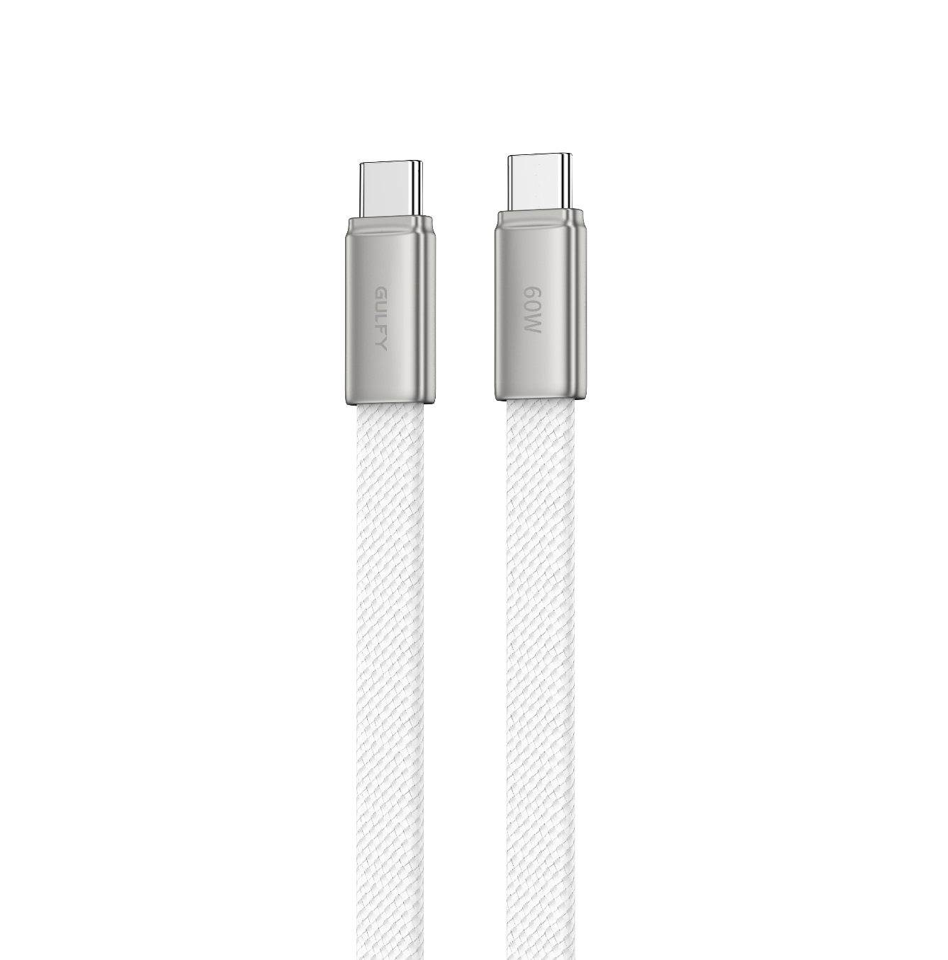GULFY USB-C to USB-C Fast Charging Cable (60W, 1m, Zinc alloy, Multi-color)