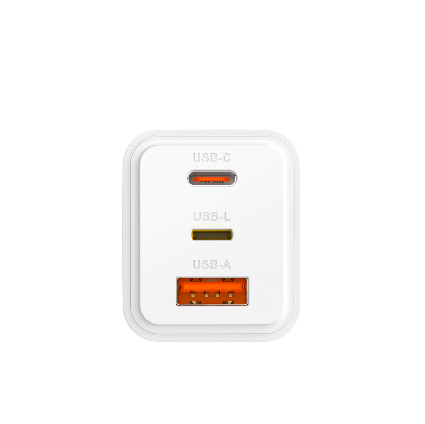 GULFY 30W Lightning & USB-C & USB-A US Plug Charger| Fast Charging (White)