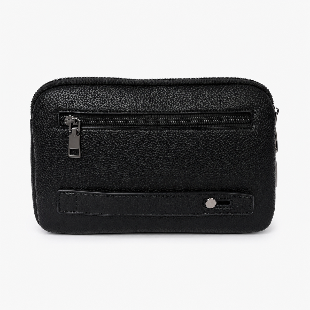 GULFY CG-G1 Smart Fingerprint Lock Clutch Bag – Multi-Compartment Zip-Around Design-Classic Black