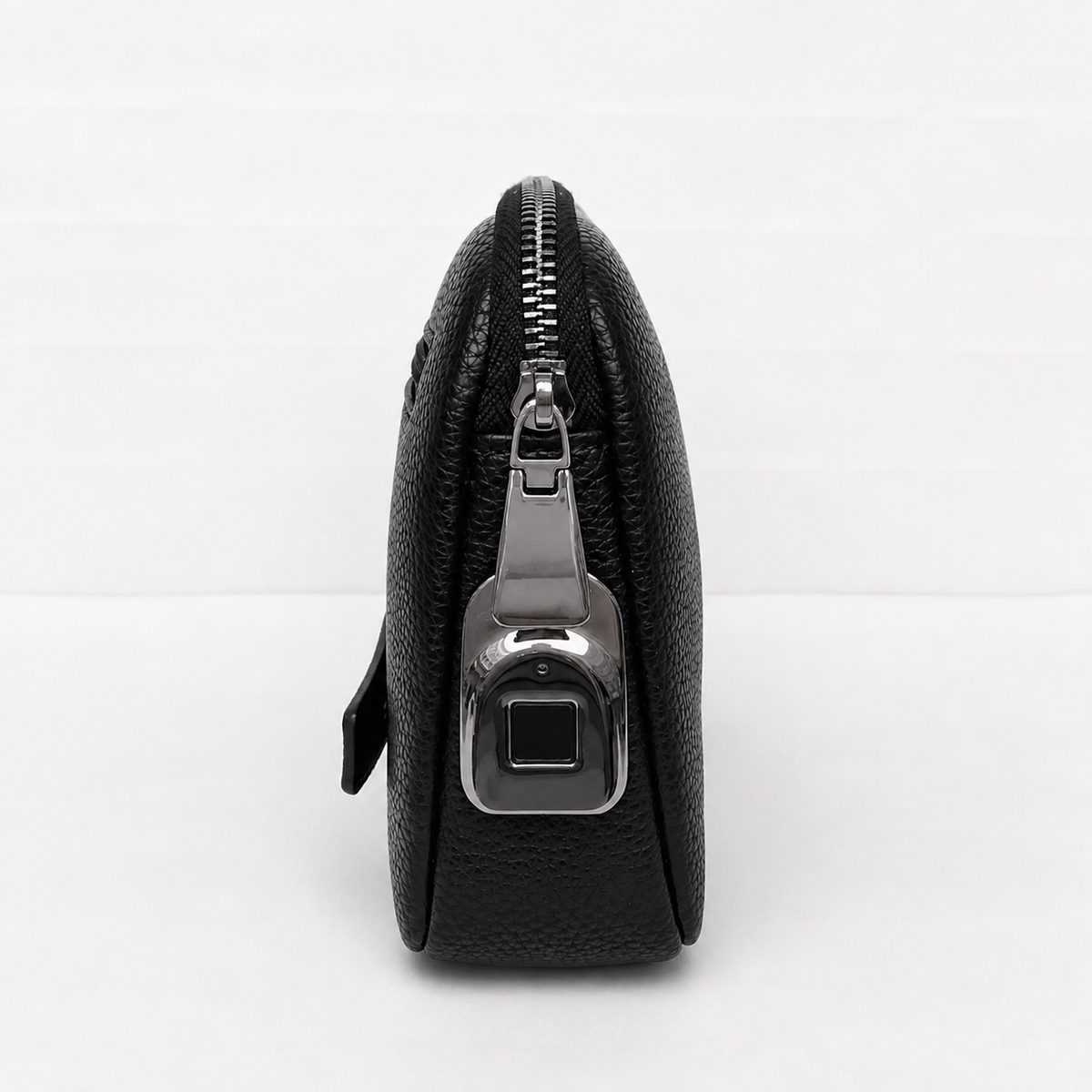 GULFY CG-G1 Smart Fingerprint Lock Clutch Bag – Multi-Compartment Zip-Around Design-Classic Black