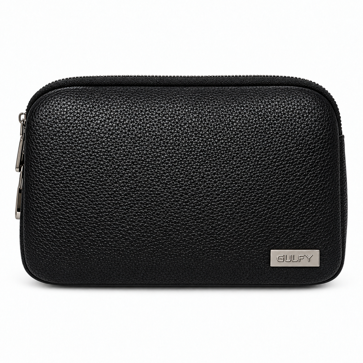 GULFY CG-G1 Smart Fingerprint Lock Clutch Bag – Multi-Compartment Zip-Around Design-Classic Black