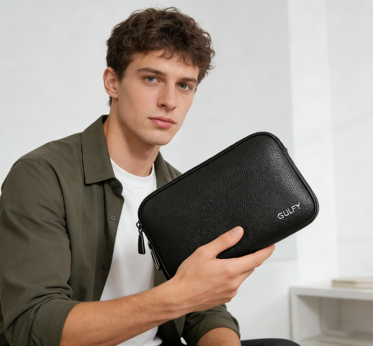 Fingerprint & Bluetooth Smart Lock Bag | PU Leather | Zinc Alloy Lock
