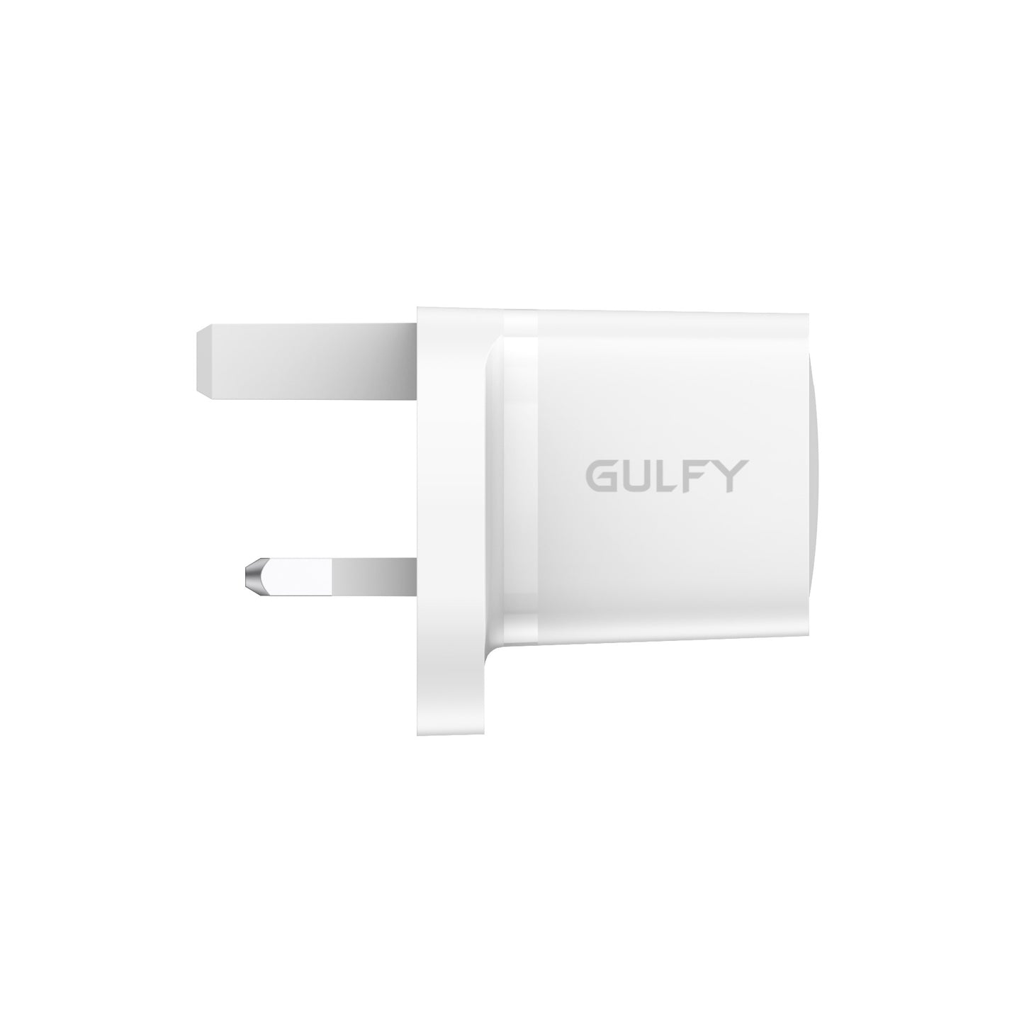 GULFY 20W USB-C UK Plug Charger| Fast Charging (White)