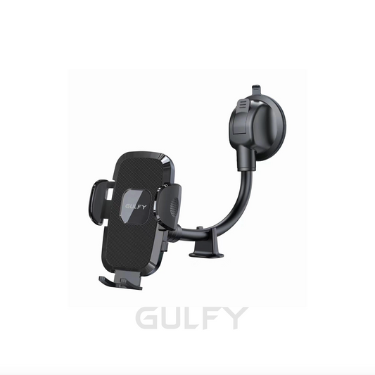 GULFY Car & Desktop Phone Holder: Universal Compatibility, Anti - Slip, One - Hand