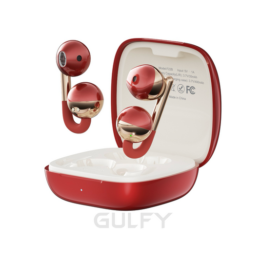 GULFY OWS Air Ear - clip Headset | Wireless, ANC Noise Cancelling, Hi - Fi Sound