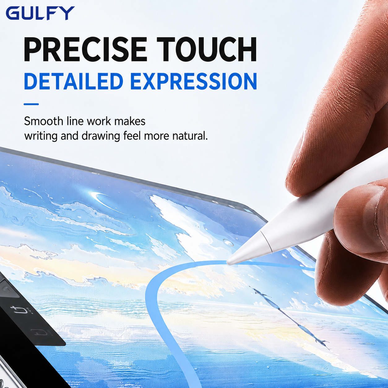 GULFY Stylus Pencil for iPad(iOS system) | Precise Writing & Drawing