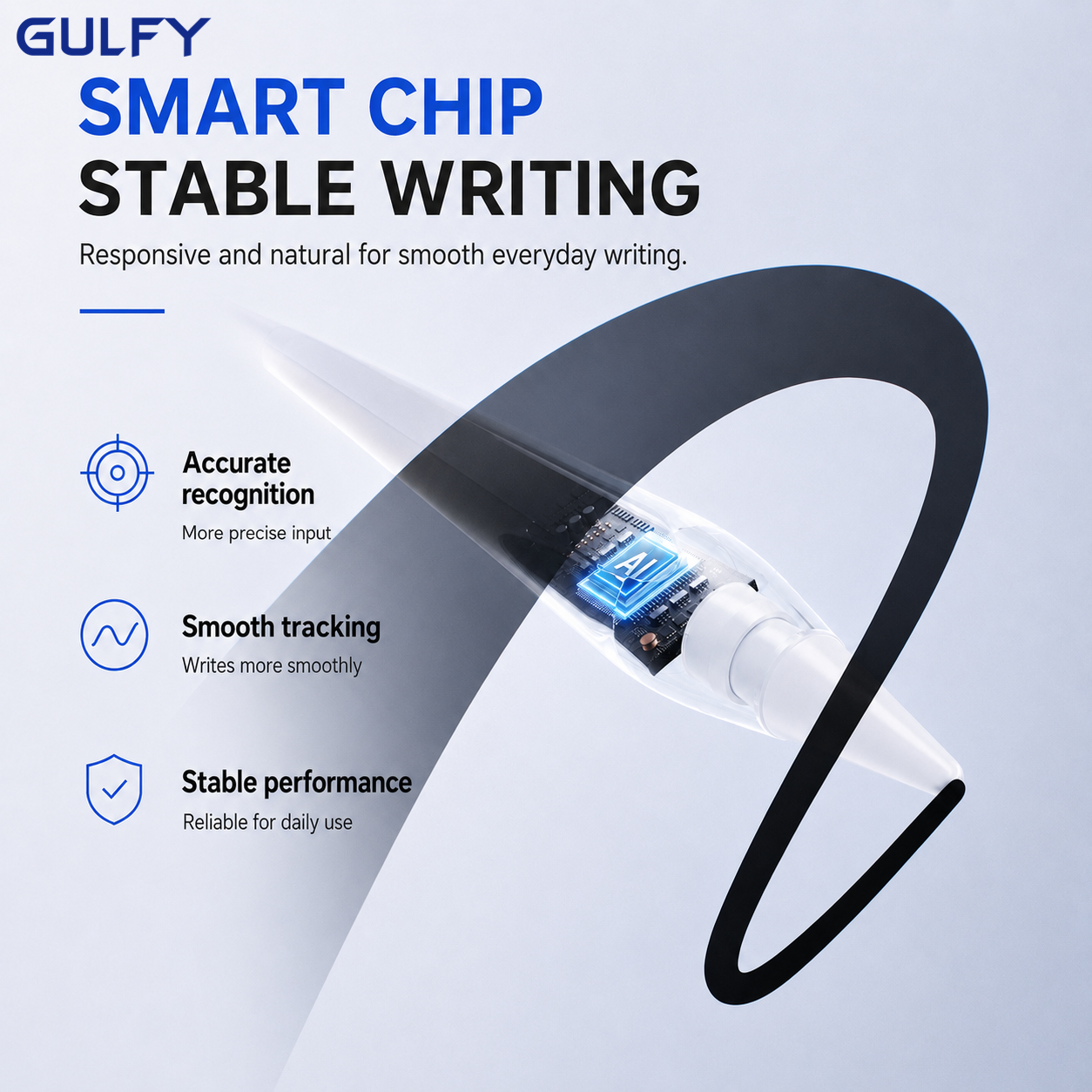 GULFY Stylus Pencil for iPad(iOS system) | Precise Writing & Drawing