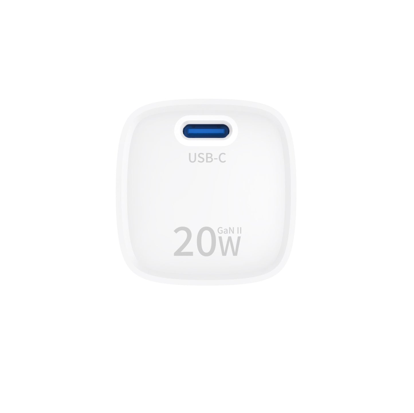 شاحن GULFY USB-C 20 واط بمقبس الاتحاد الأوروبي | شحن سريع (أبيض)