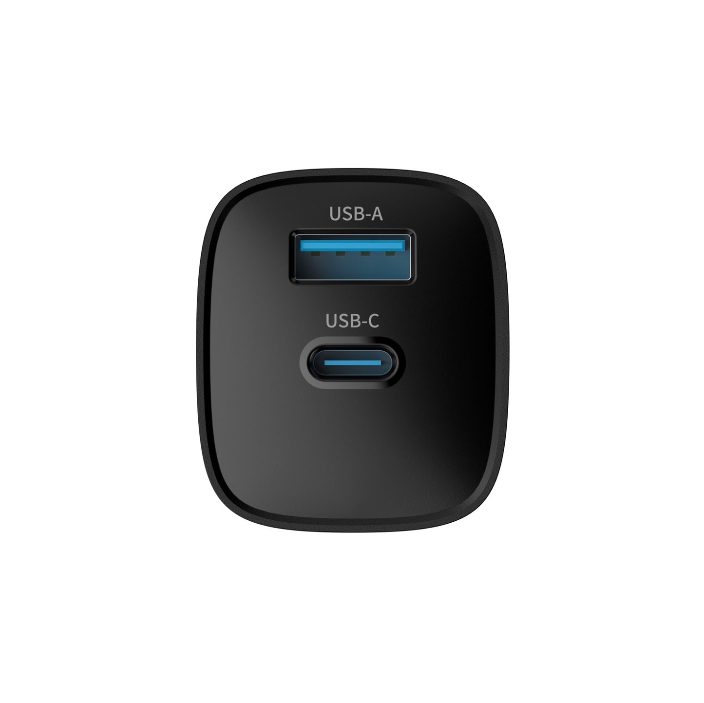 GULFY 45W USB-C & USB-A EU Plug Charger for iPhone 17 | Fast Charging (Black)