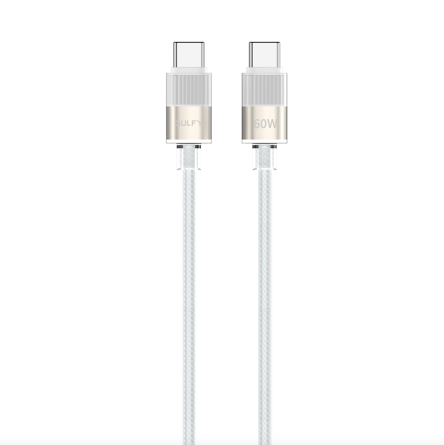 GULFY 30W USB-C EU Plug Charger with USB-C Cable| PD Fast Charging (Titanium gold)