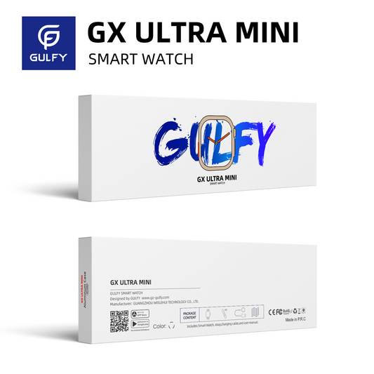 GULFY GX ULTRA MINI Smart Watch: 1.75” HD Screen, Multi - Function Design