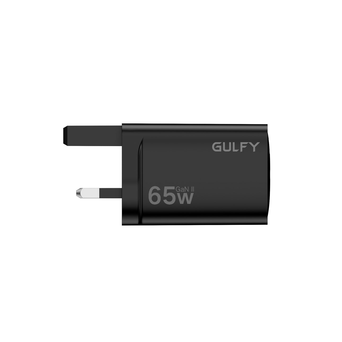 GULFY 65W Dual USB-C & USB-A UK Plug Charger| Fast Charging (Black)