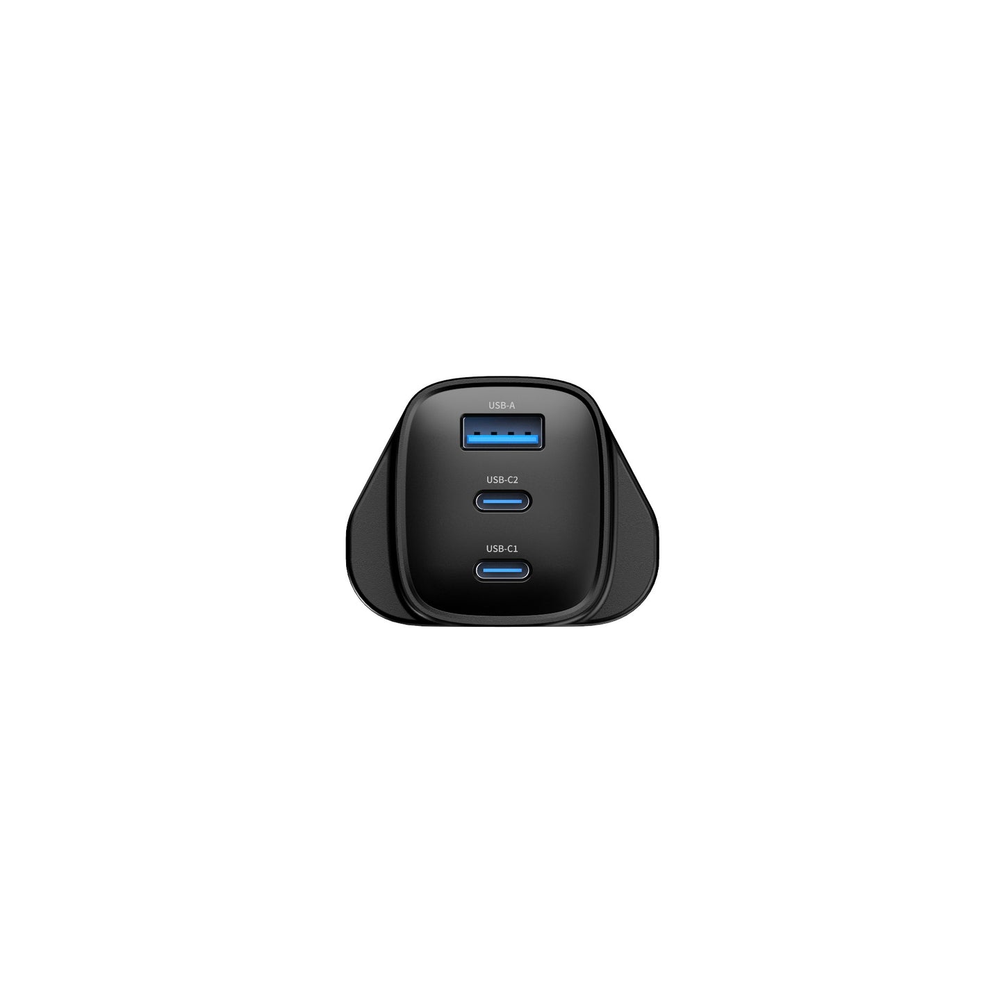 GULFY 65W Dual USB-C & USB-A UK Plug Charger| Fast Charging (Black)