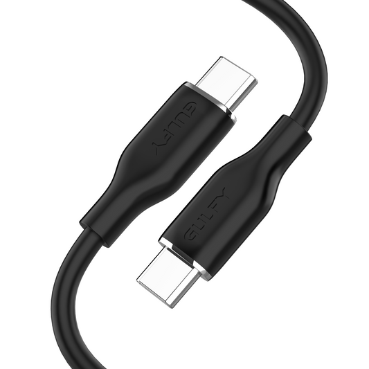 GULFY USB-C to USB-C Fast Charging & Sync Cable (60W, 1m, Multi-color, Silica gel)